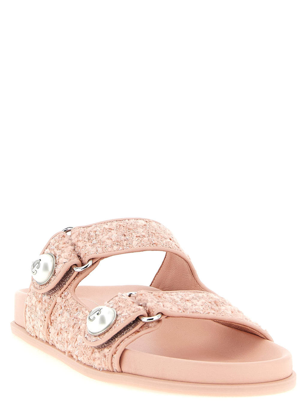 Jimmy Choo Multicolor Tencel Slides