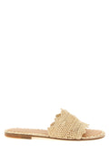 ODISSI Beige Viscose Slides