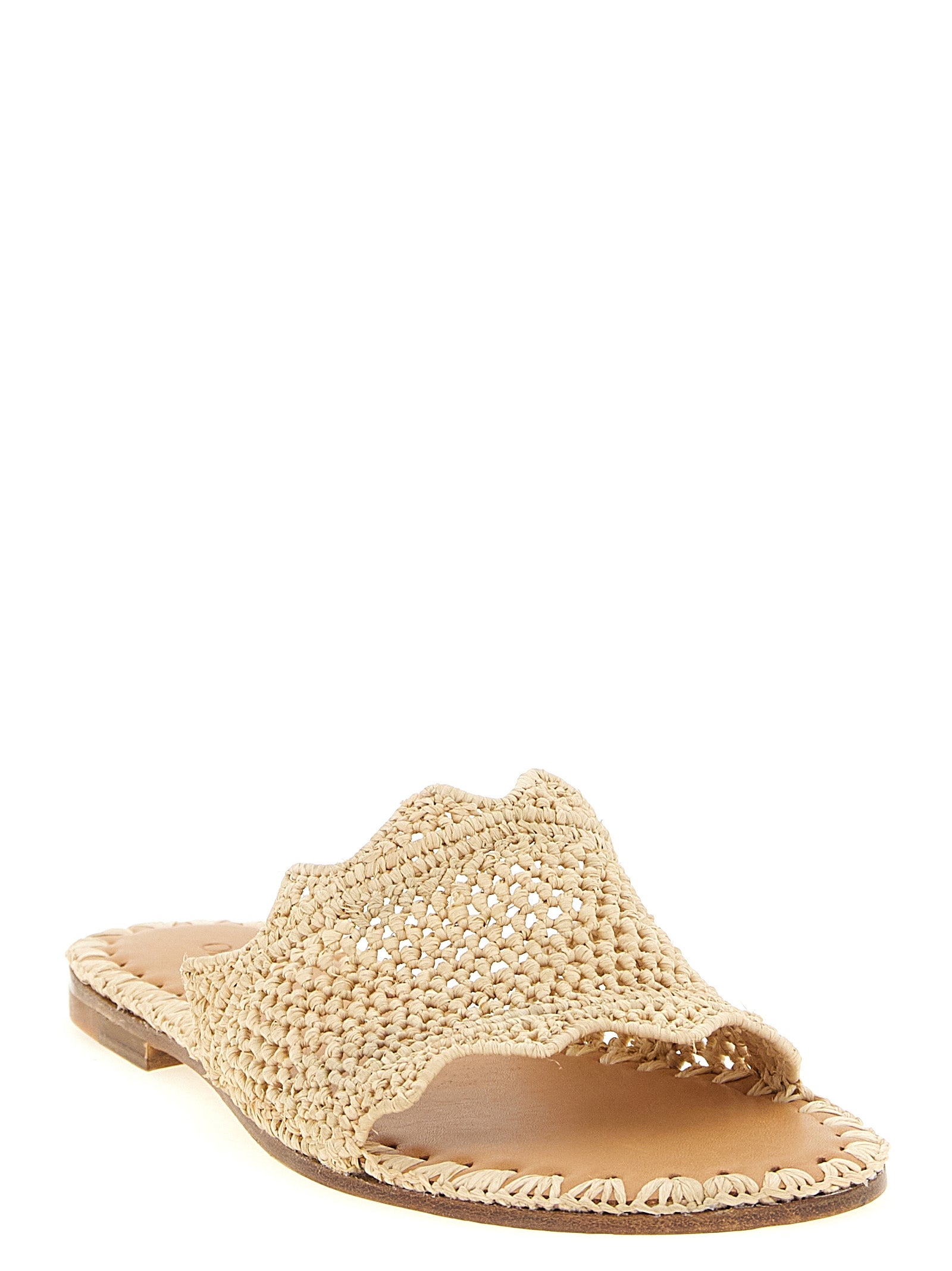 ODISSI Beige Viscose Slides