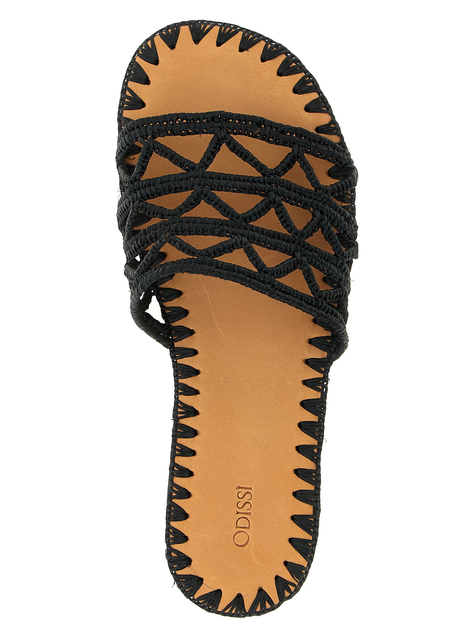ODISSI Black Viscose Slides