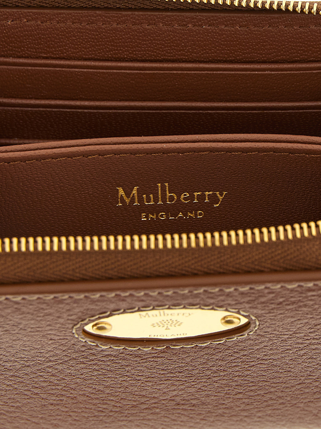 Mulberry Brown Bovine Leather Cardholder