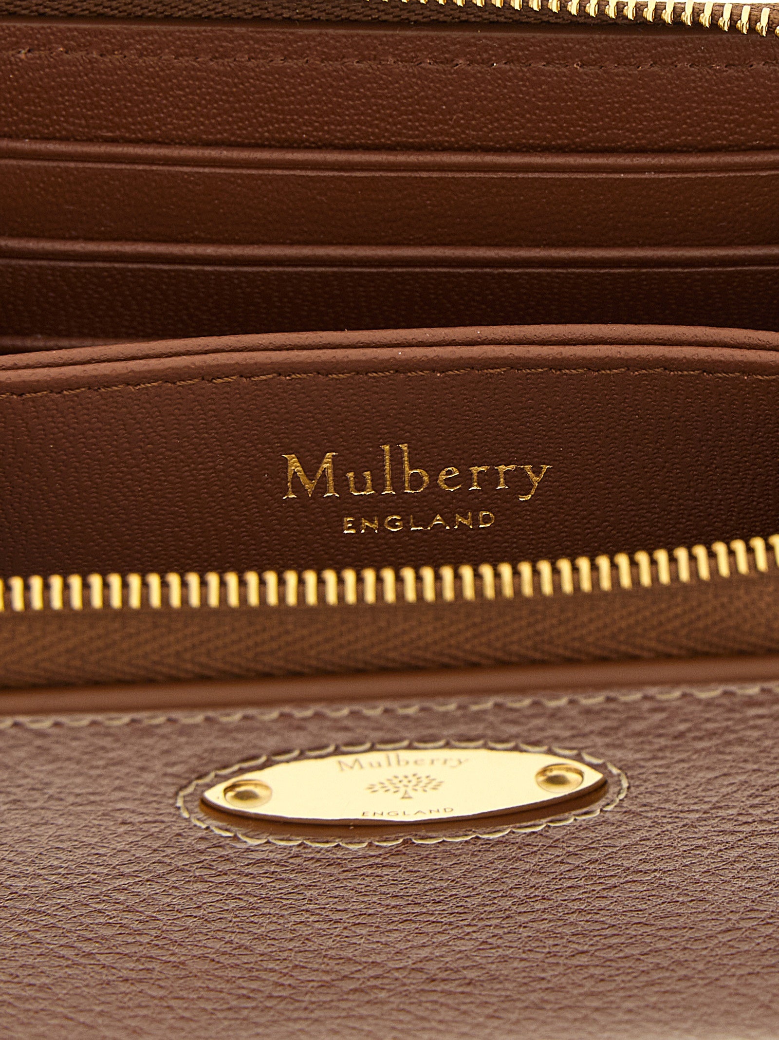 Mulberry Brown Bovine Leather Cardholder