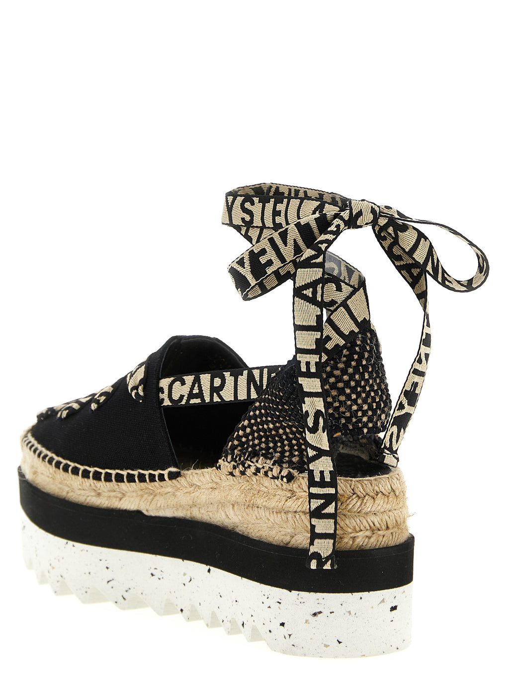 Stella McCartney Multicolor Cotton Wedge Sandals