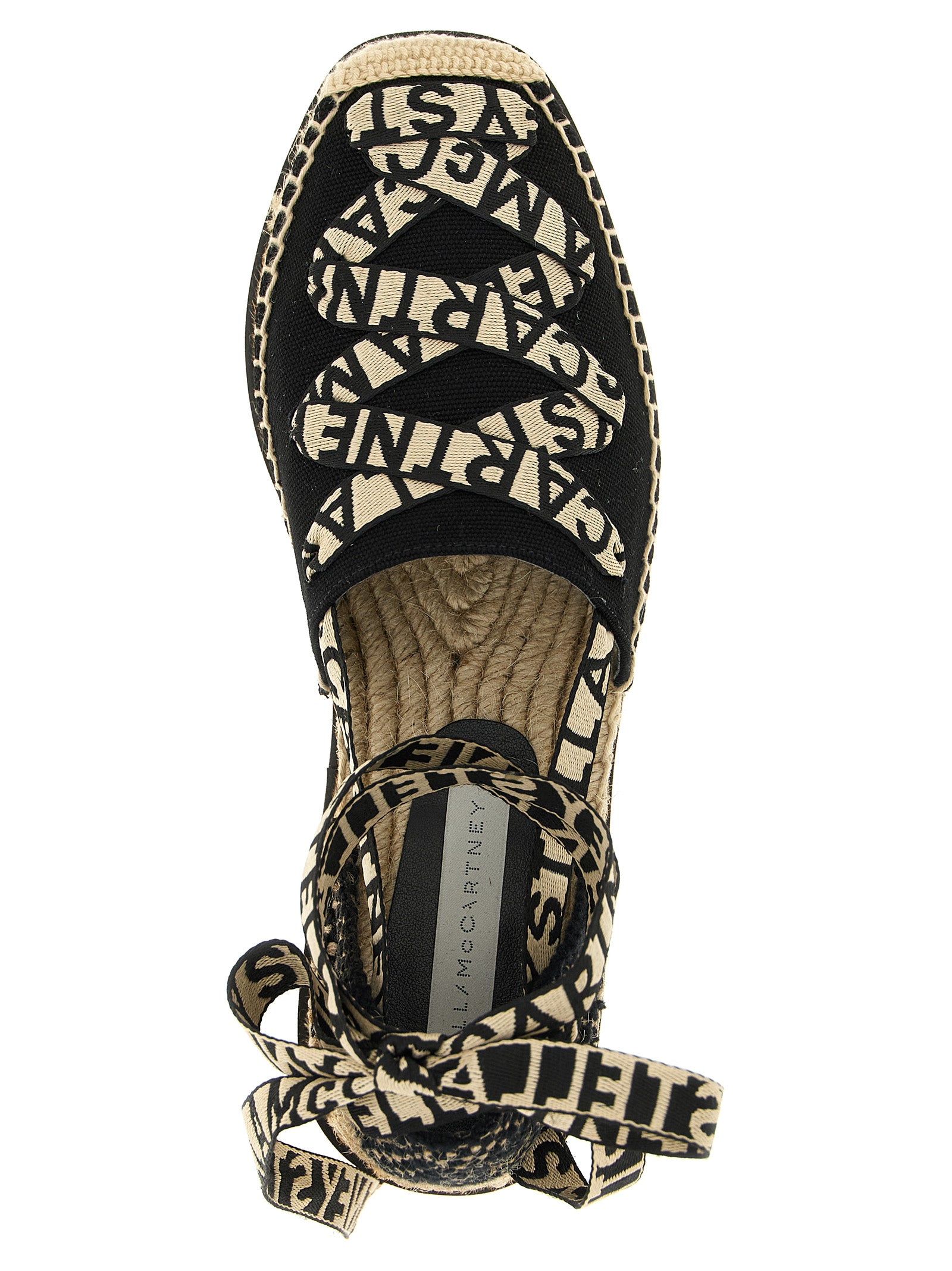 Stella McCartney Multicolor Cotton Wedge Sandals