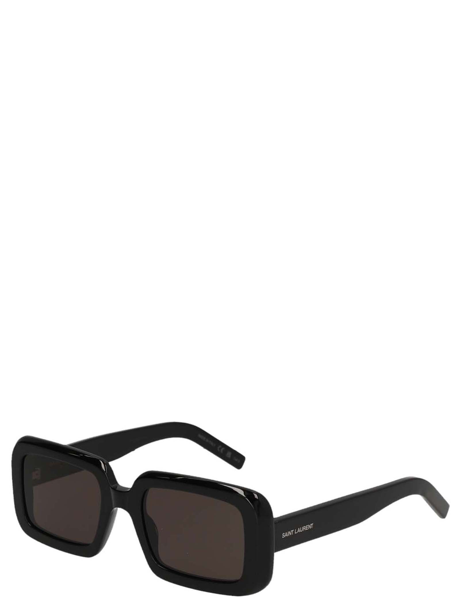 Saint Laurent Black Acetate Sunglasses