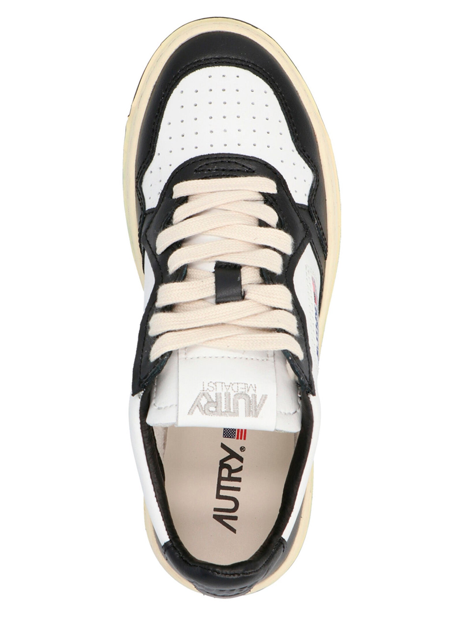 Autry Bicolor Cowhide Low Top Sneakers