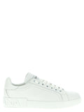Dolce & Gabbana White Calfskin Low Top Sneakers