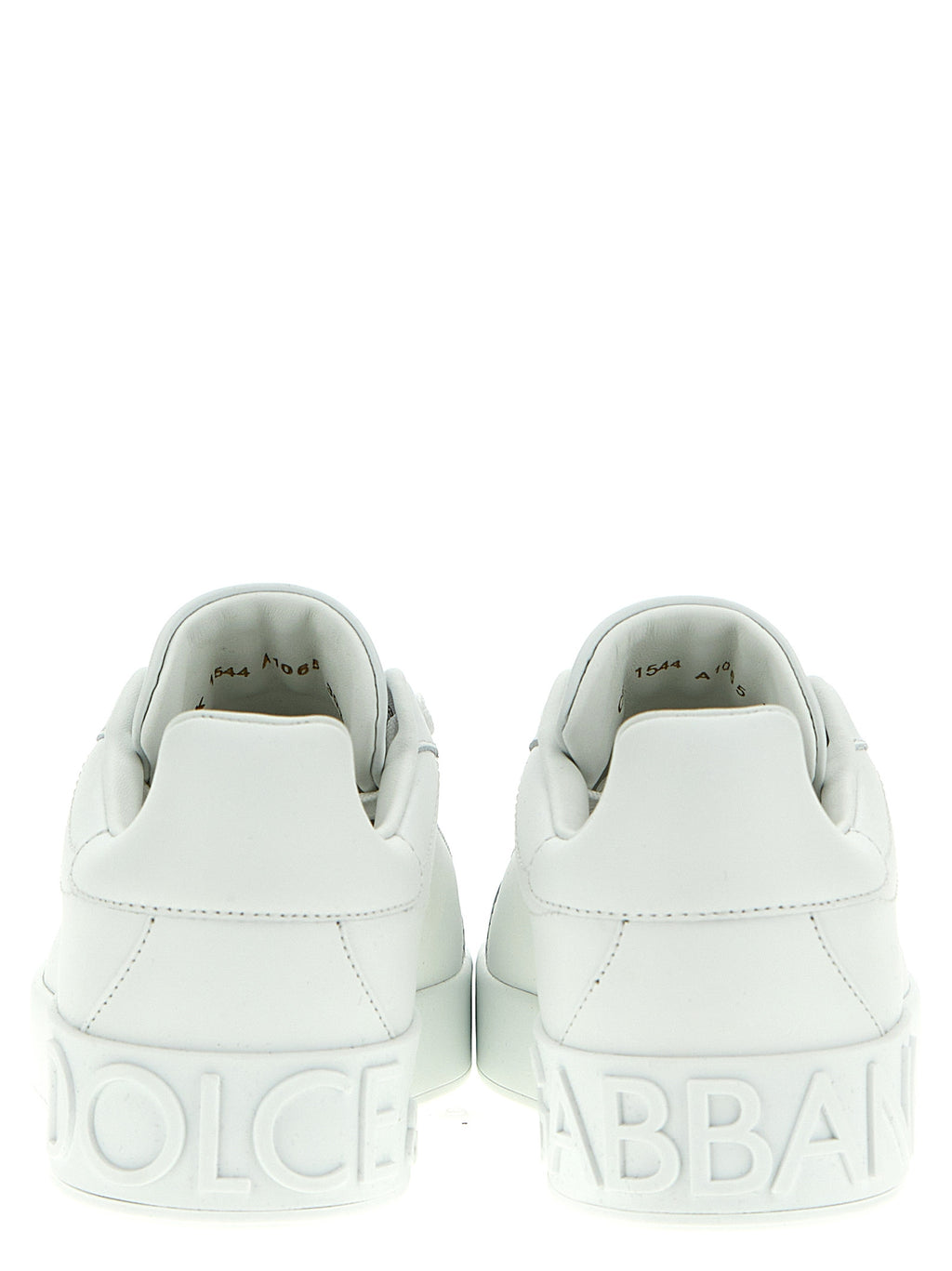 Dolce & Gabbana White Calfskin Low Top Sneakers