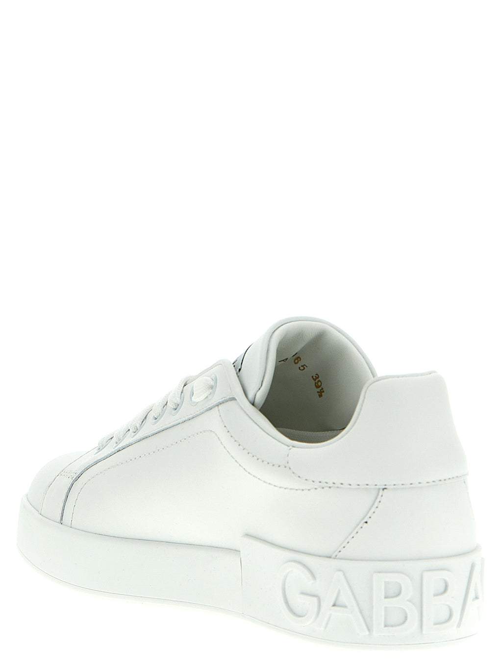 Dolce & Gabbana White Calfskin Low Top Sneakers