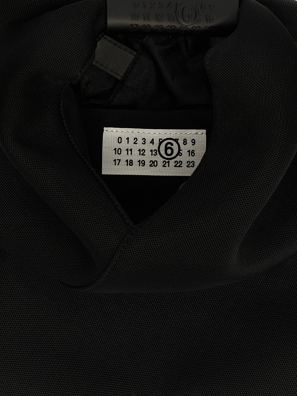 MM6 Maison Margiela Black Polyester Shoulder Bag