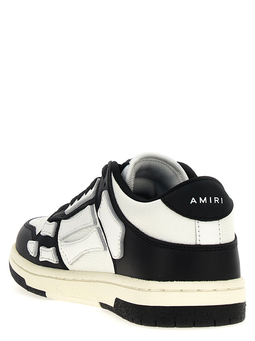 Amiri Bicolor Leather Low Top Sneakers