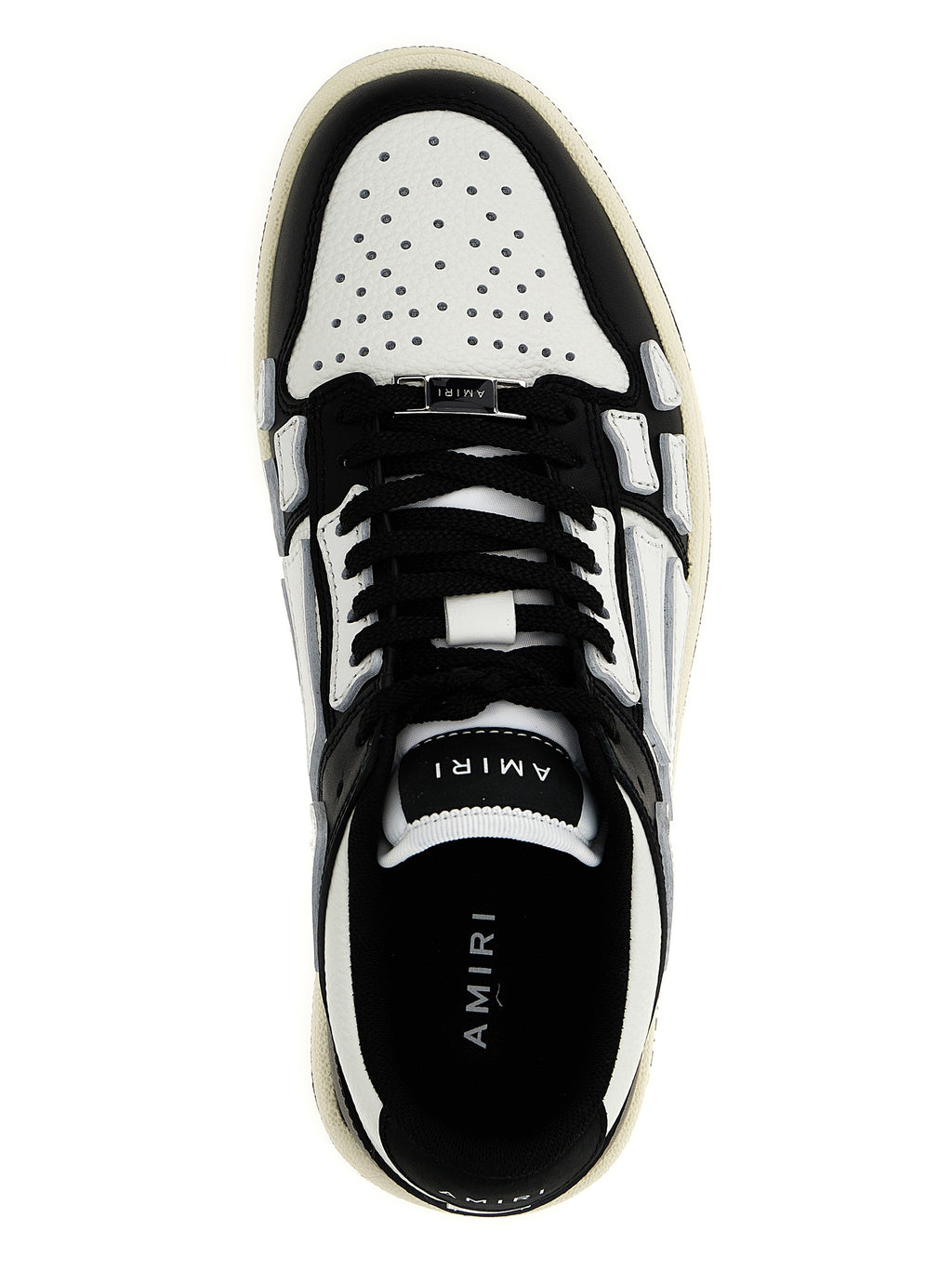 Amiri Bicolor Leather Low Top Sneakers