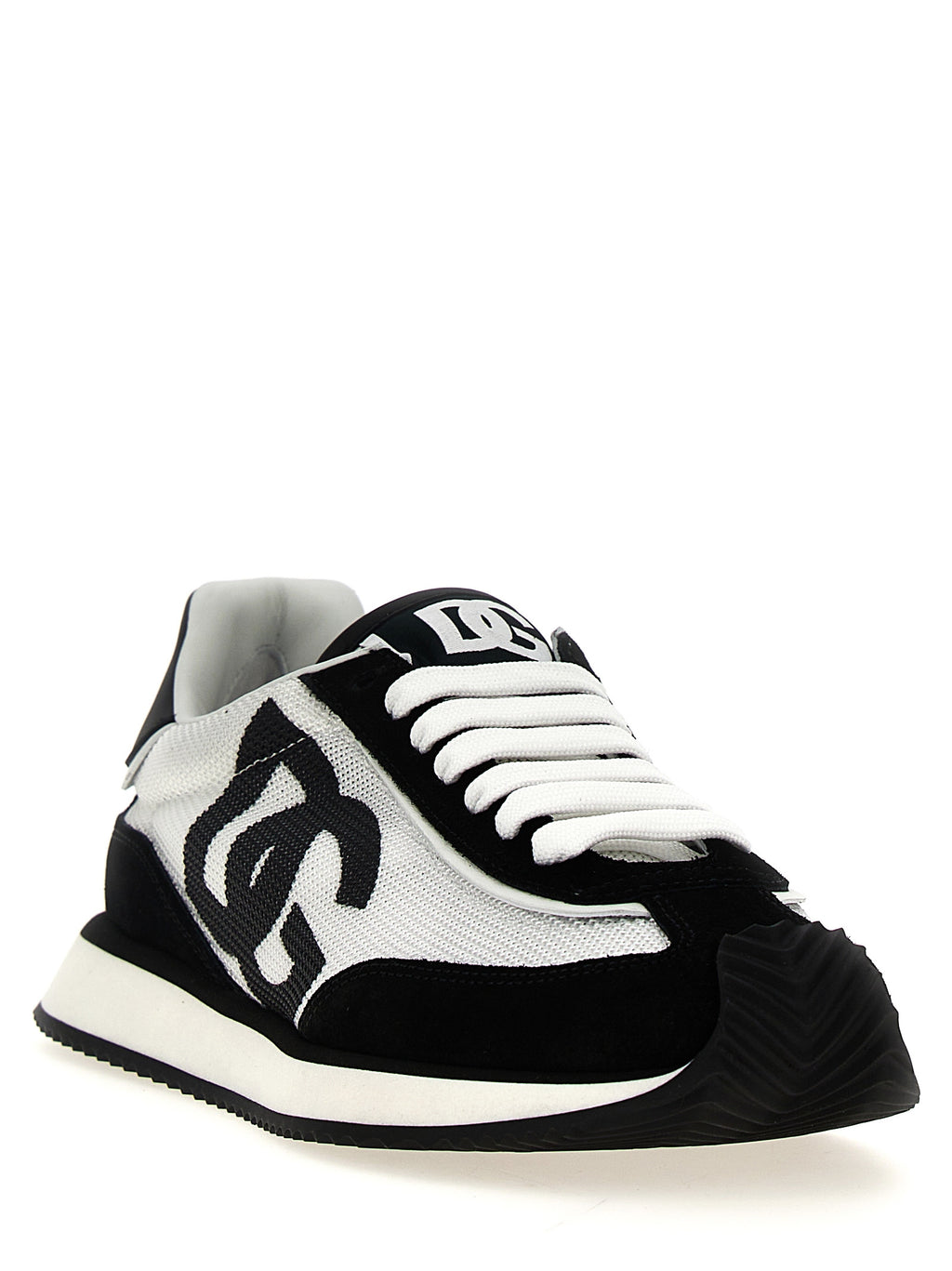 Dolce & Gabbana Bicolor Calfskin Athletic Sneakers