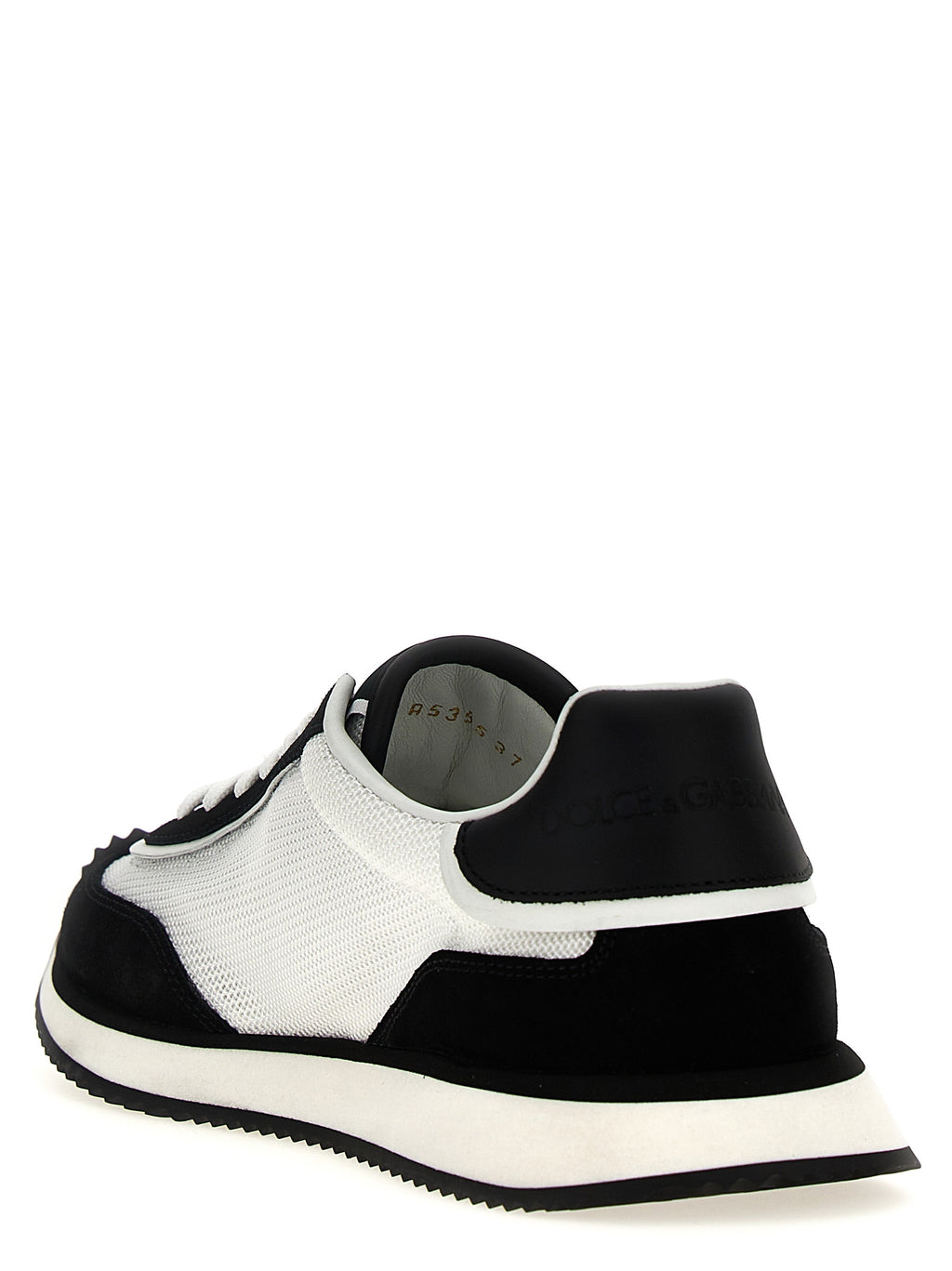 Dolce & Gabbana Bicolor Calfskin Athletic Sneakers