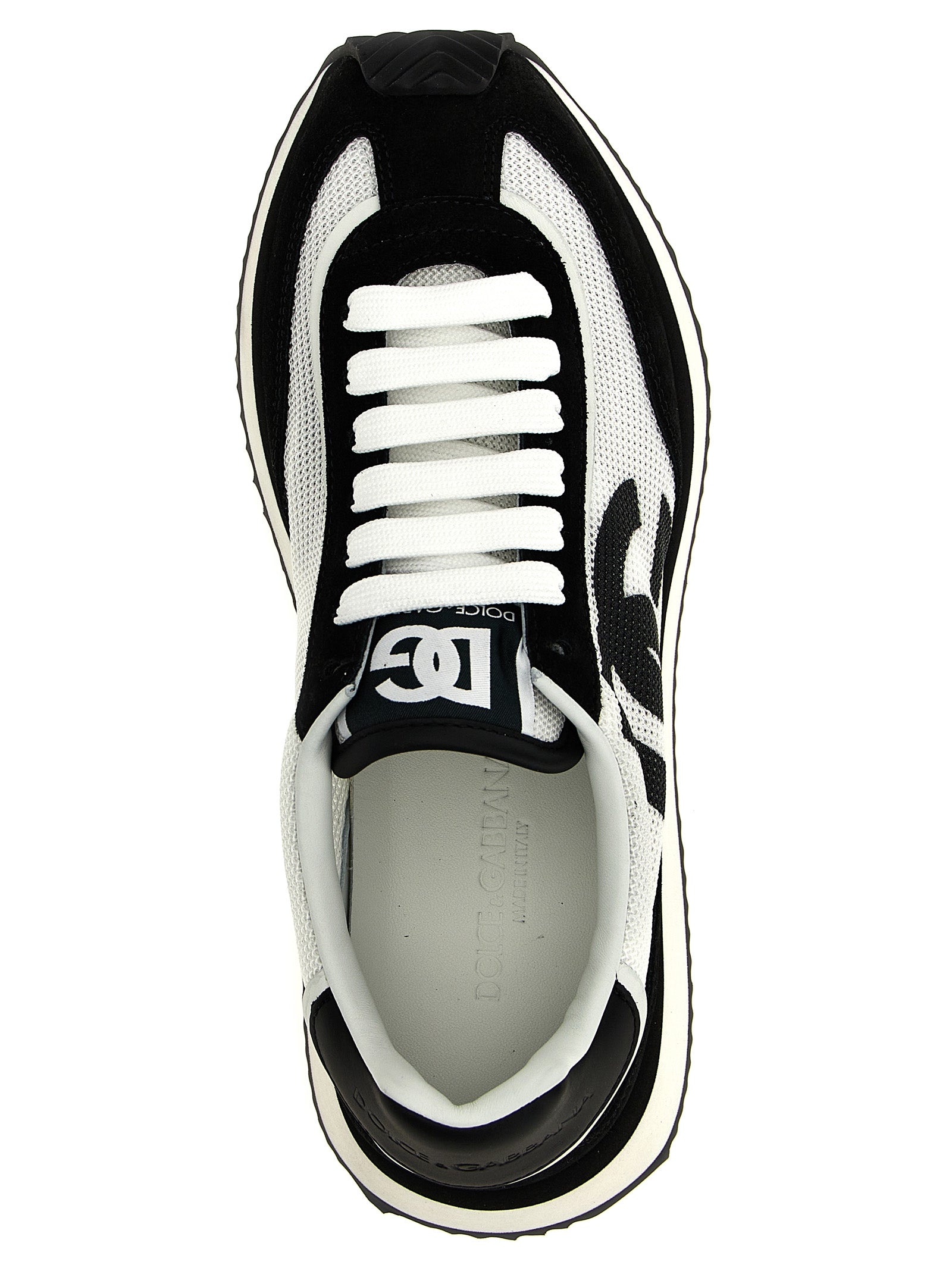 Dolce & Gabbana Bicolor Calfskin Athletic Sneakers