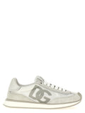 Dolce & Gabbana White Calfskin Athletic Sneakers