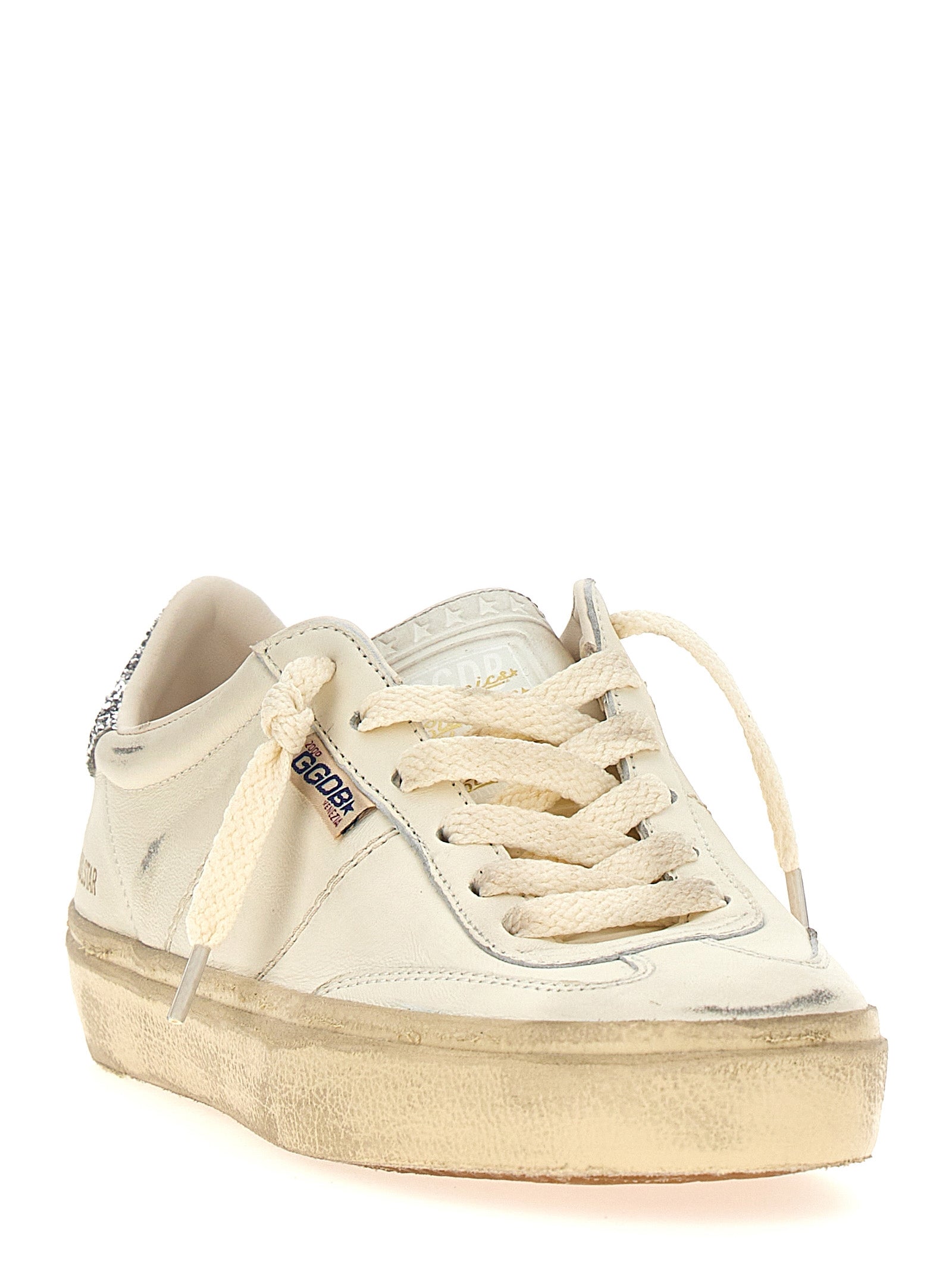 Golden Goose White Lamb Leather Low Top Sneakers