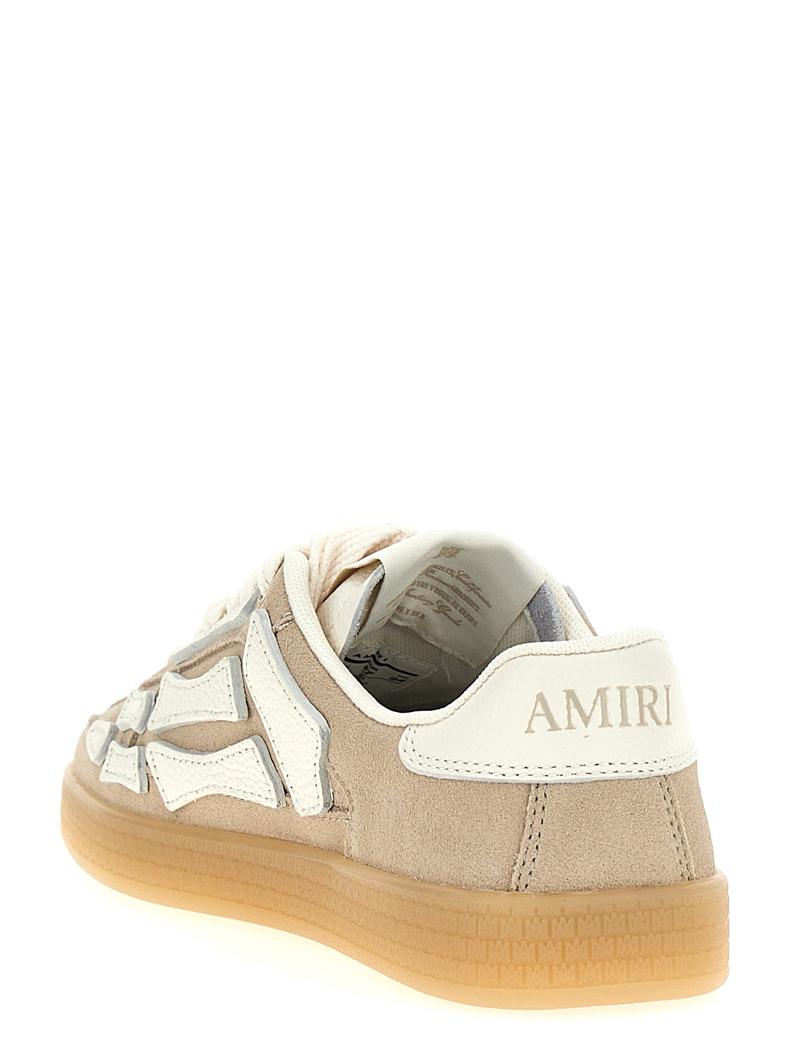 Amiri Beige Cowhide Sneakers