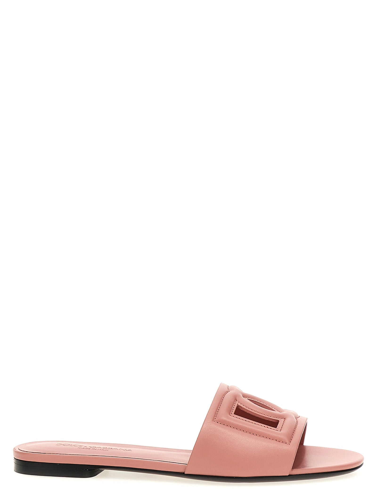 Dolce & Gabbana Multicolor Calfskin Slides