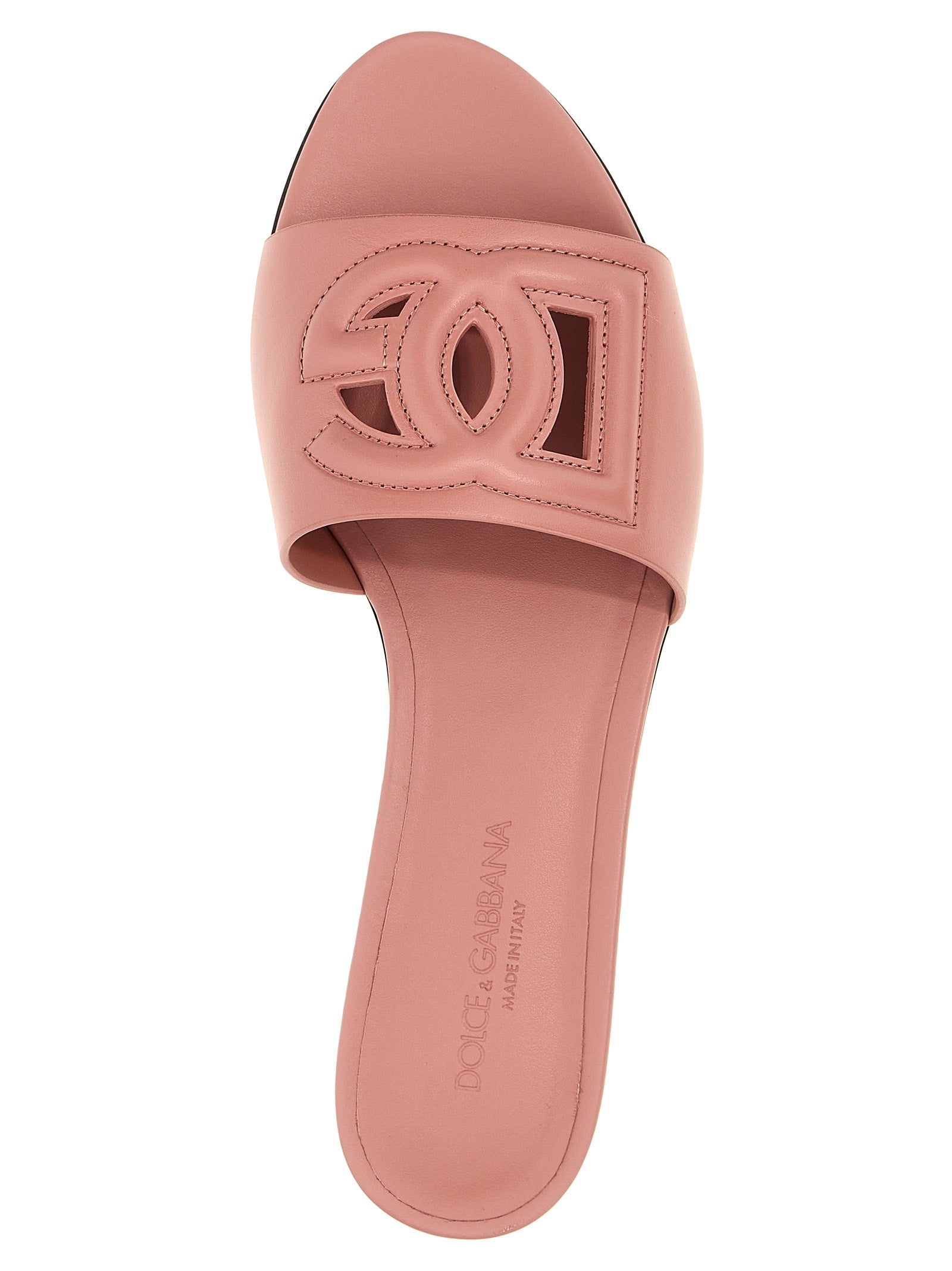 Dolce & Gabbana Multicolor Calfskin Slides