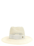 Maison Michel White Hemp Fedora