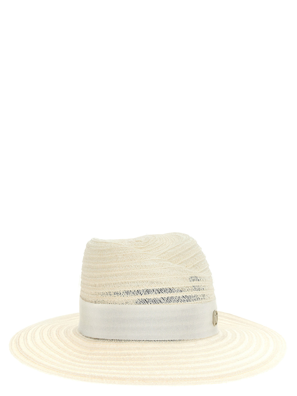 Maison Michel White Hemp Fedora