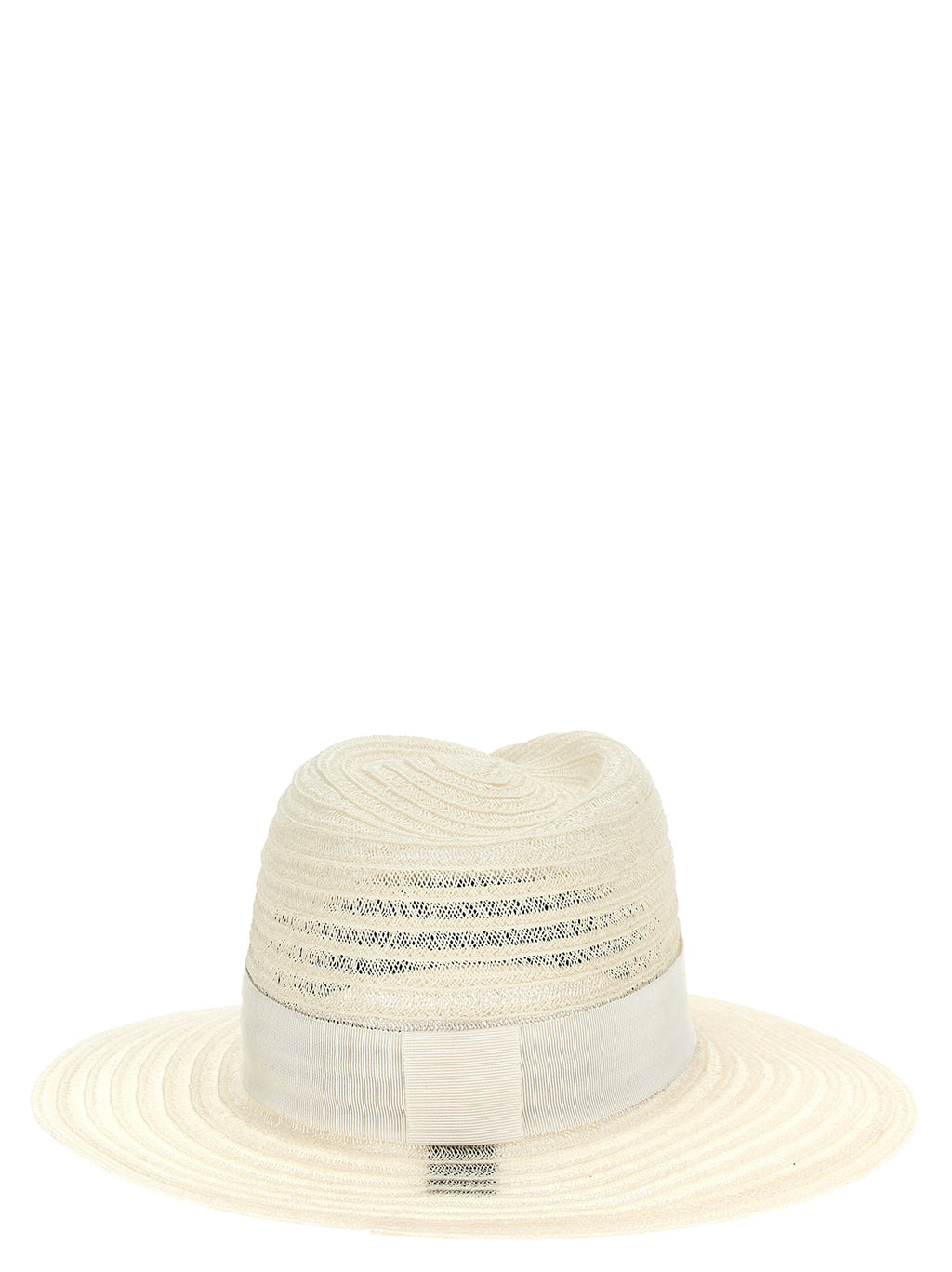 Maison Michel White Hemp Fedora