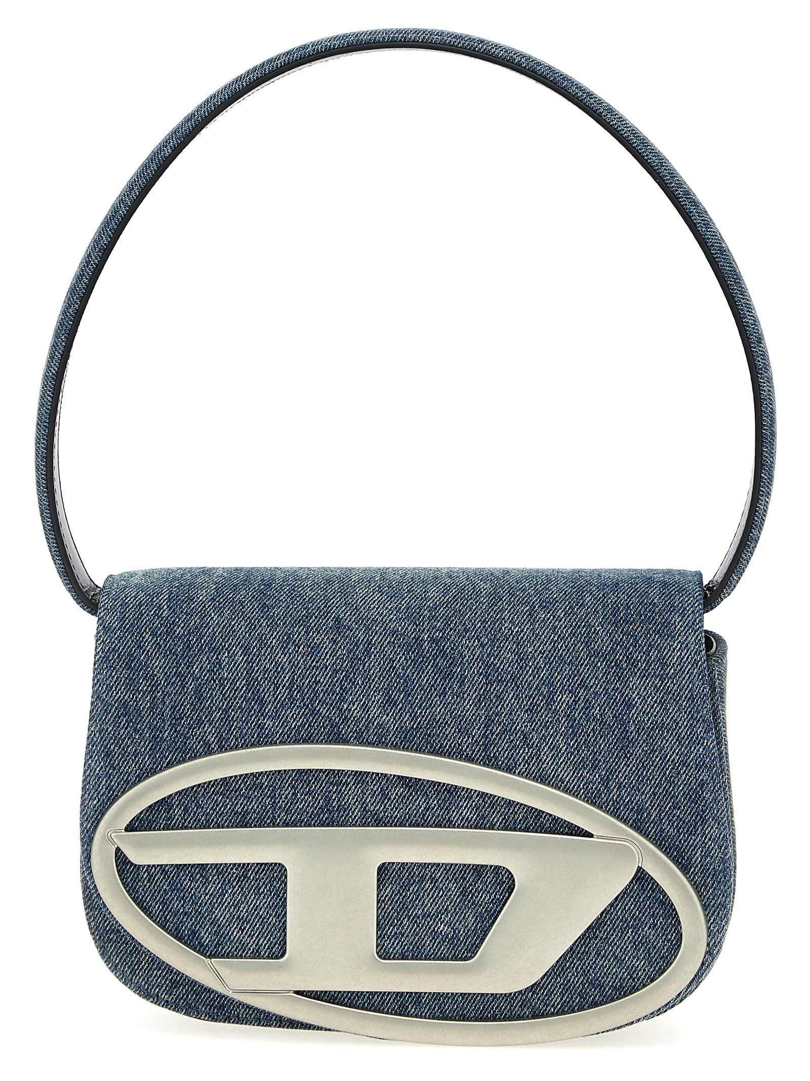 Diesel Blue Cotton Shoulder Bag