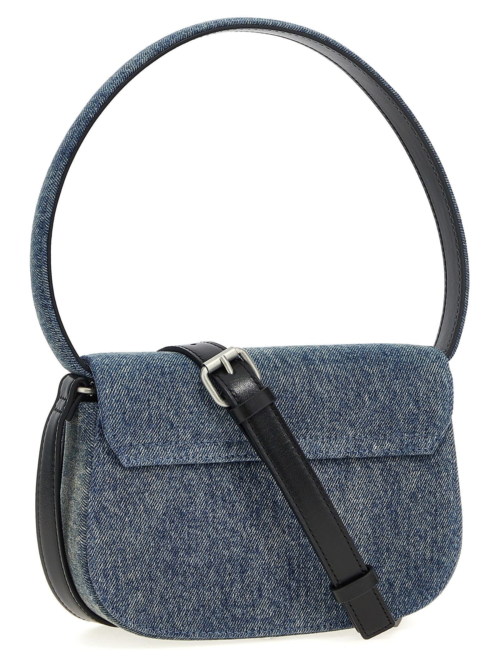 Diesel Blue Cotton Shoulder Bag