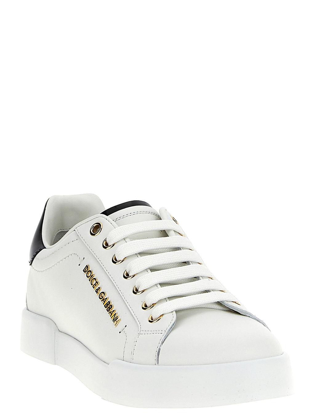 Dolce & Gabbana Bicolor Calfskin Low Top Sneakers