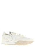 Marine Serre White Calfskin Athletic Sneakers