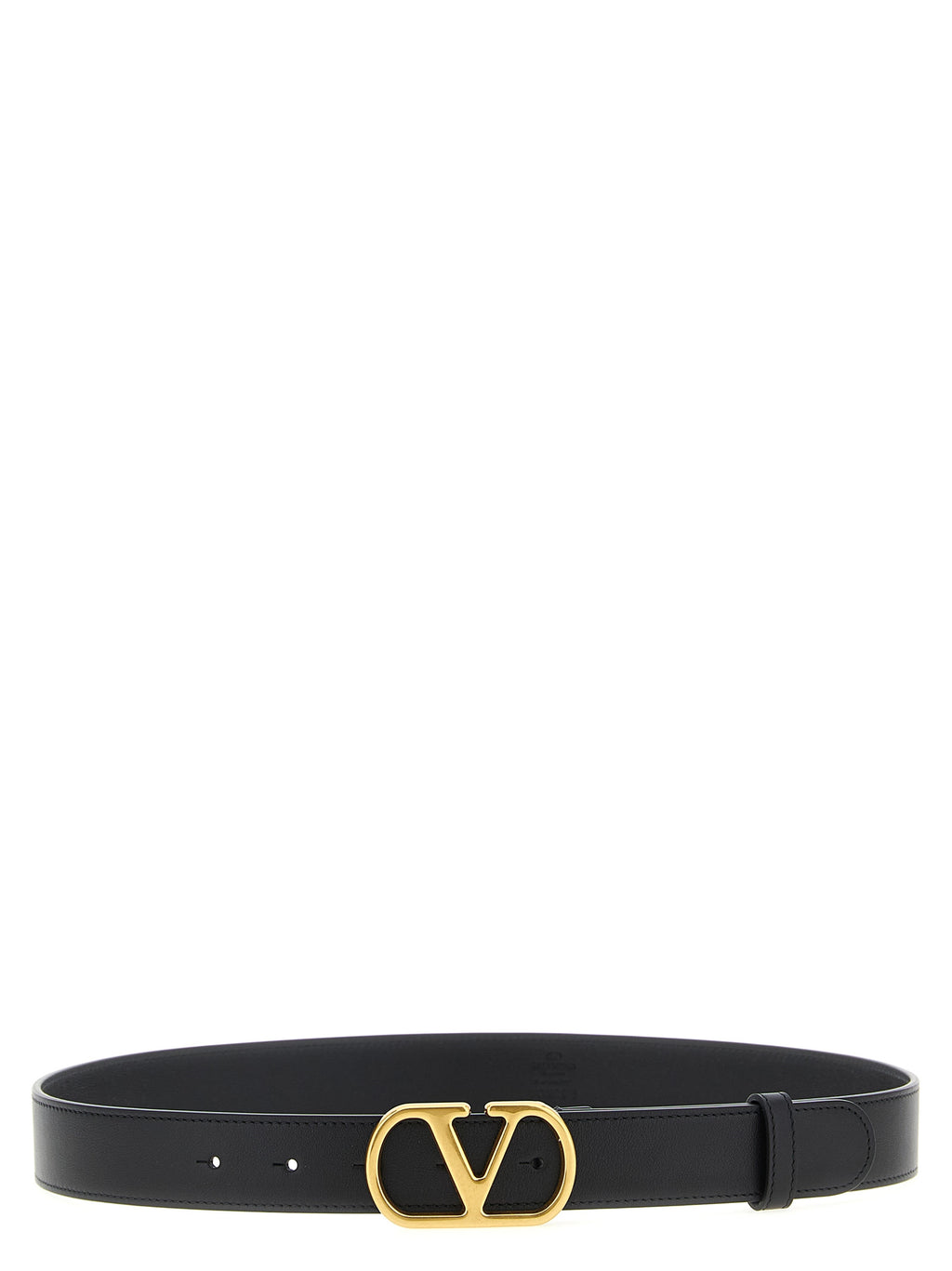 Valentino Garavani Black Calfskin Regular Belt
