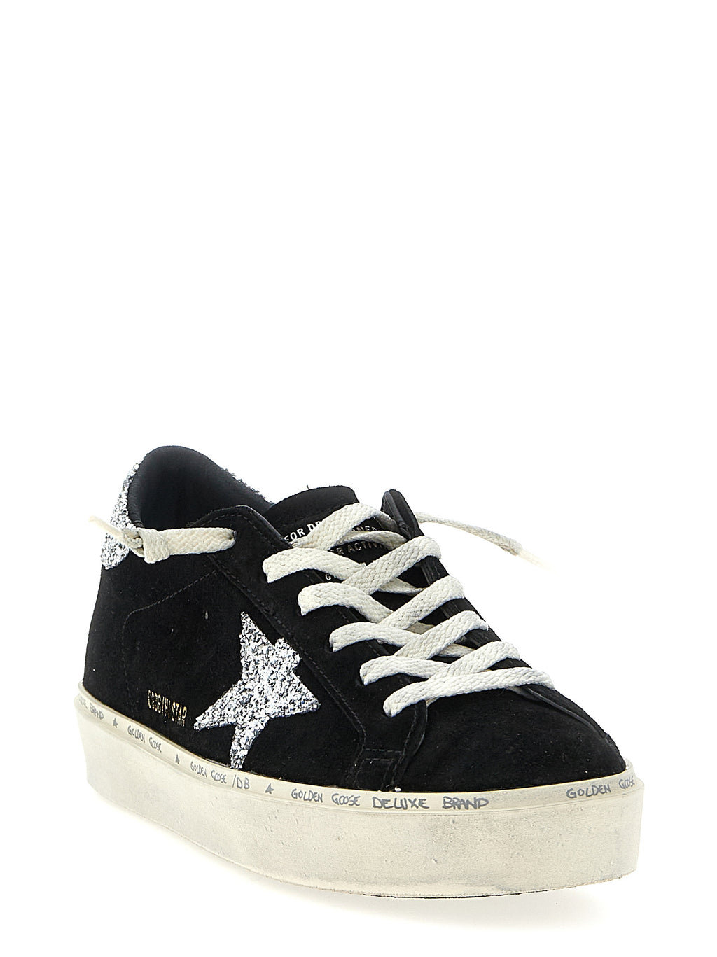 Golden Goose Black Leather Low Top Sneakers