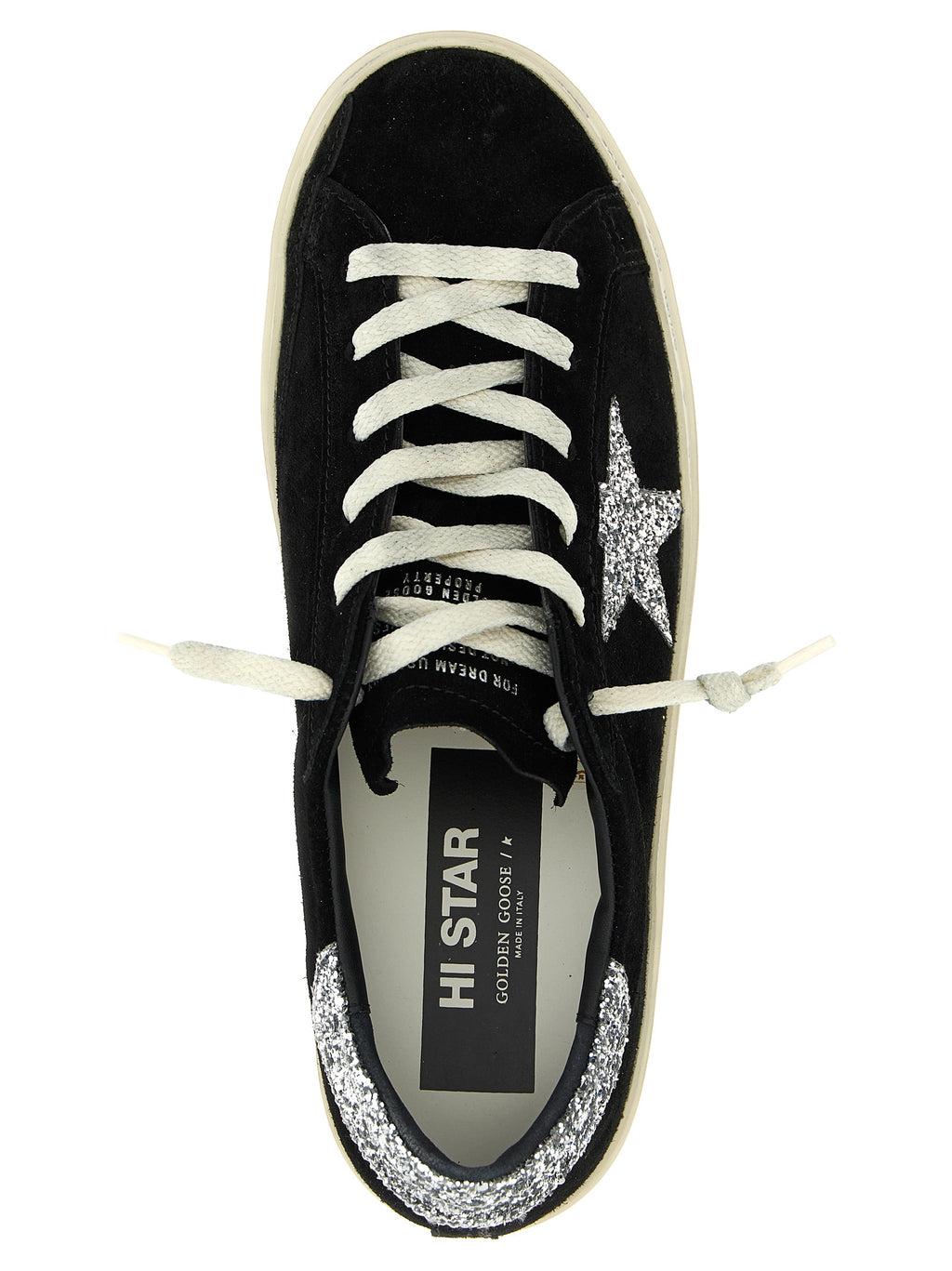Golden Goose Black Leather Low Top Sneakers