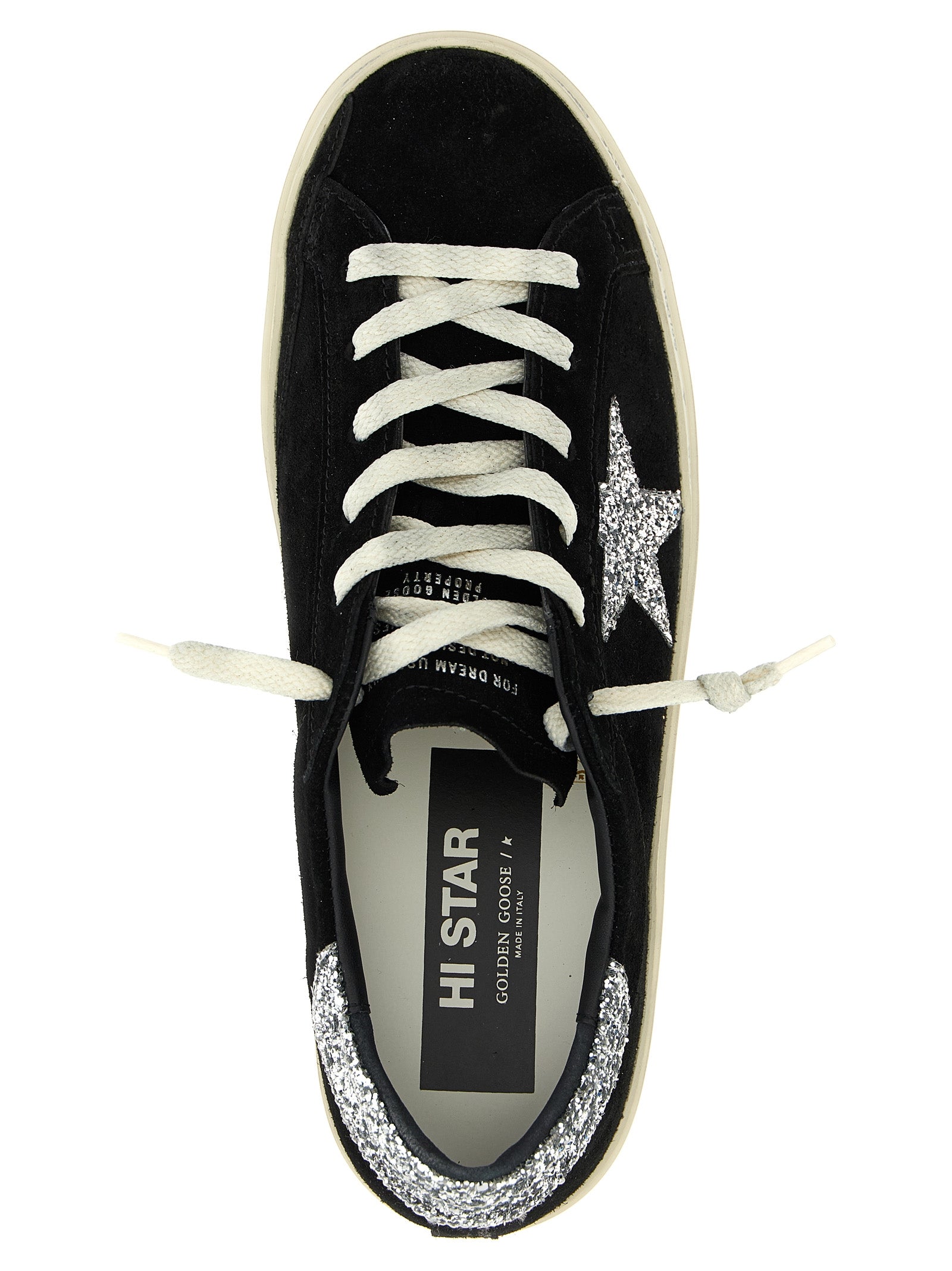 Golden Goose Black Leather Low Top Sneakers