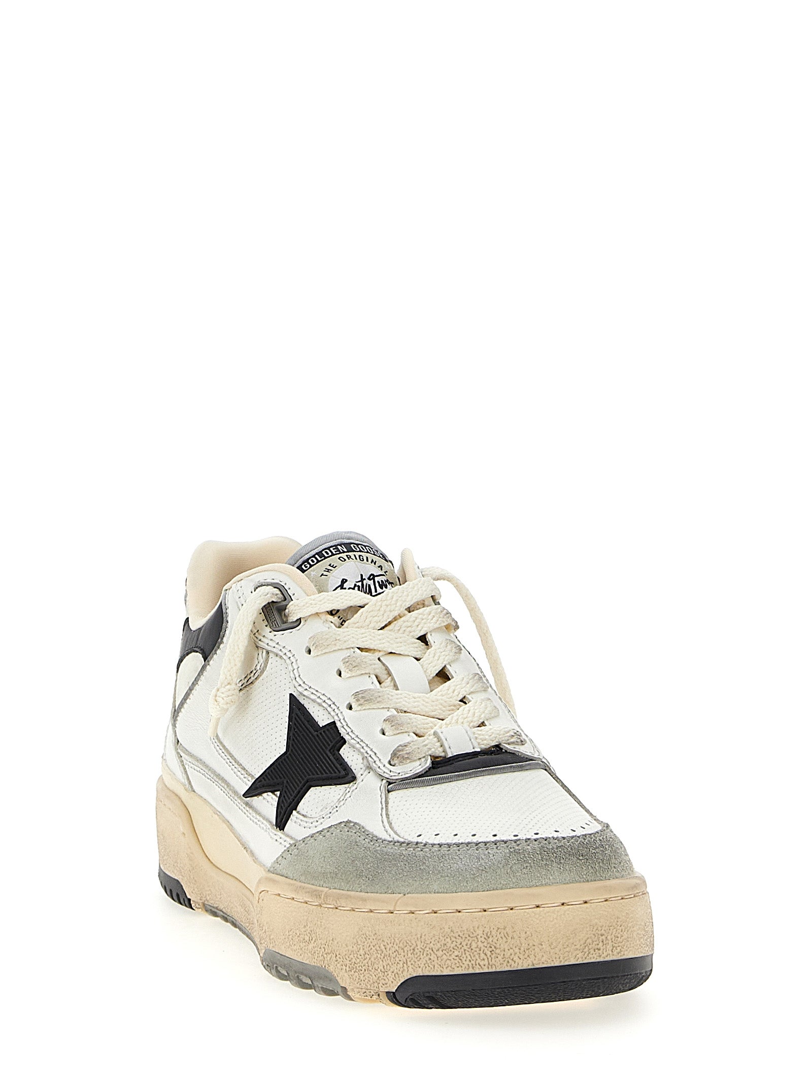Golden Goose Bicolor Leather Athletic Sneakers