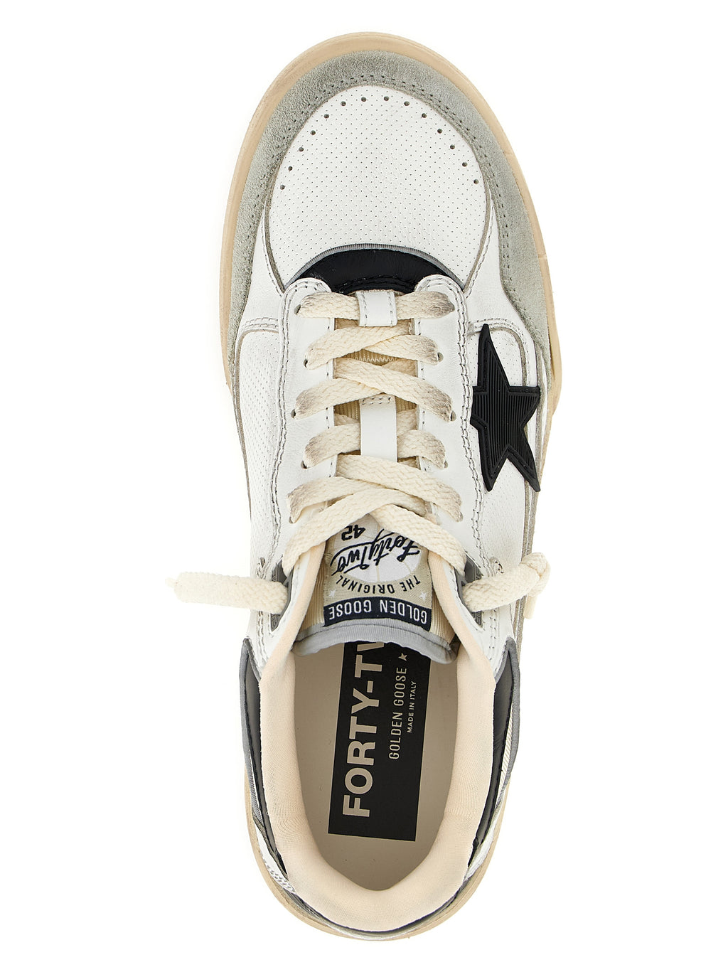 Golden Goose Bicolor Leather Athletic Sneakers