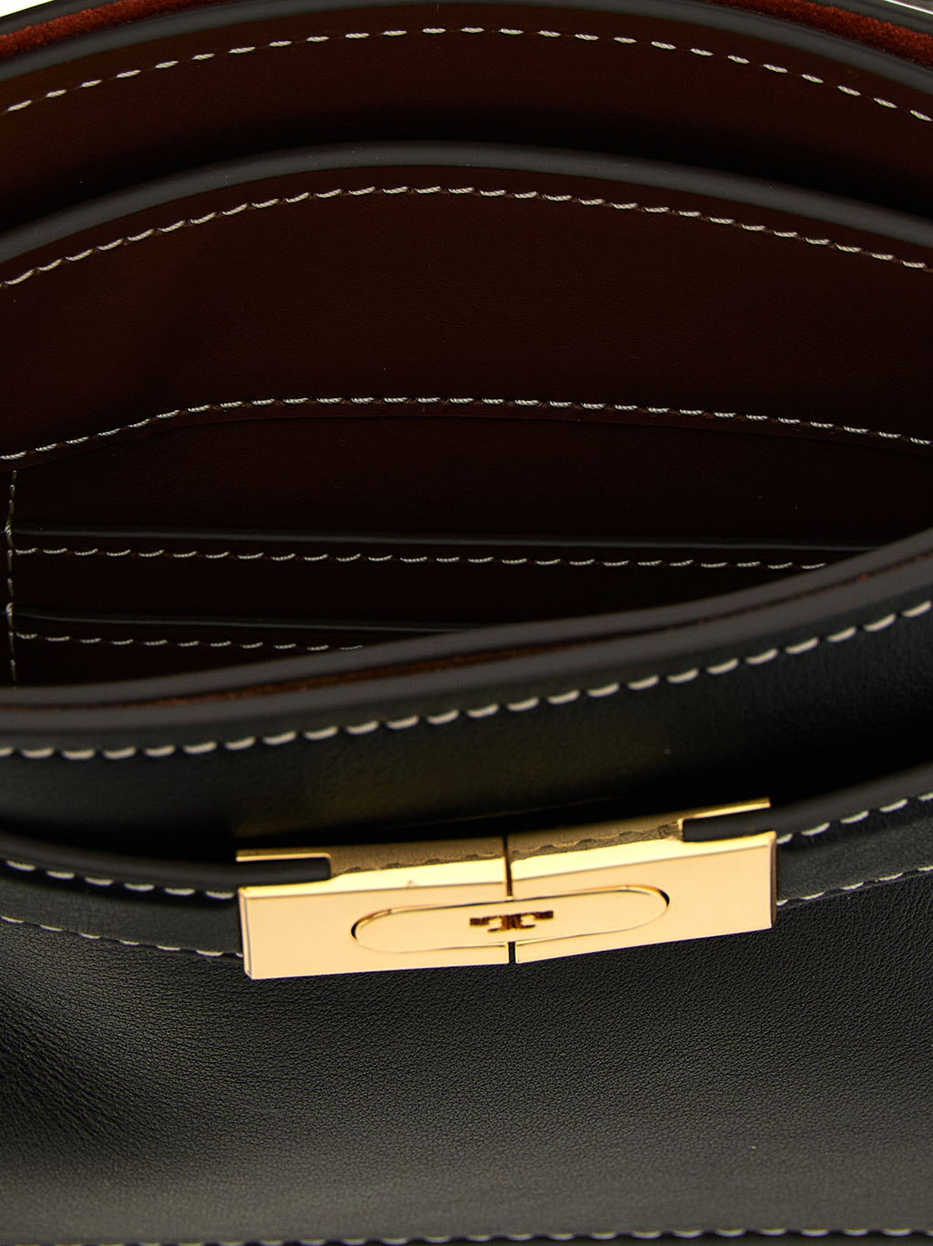 Tory Burch Black Cowhide Handbag