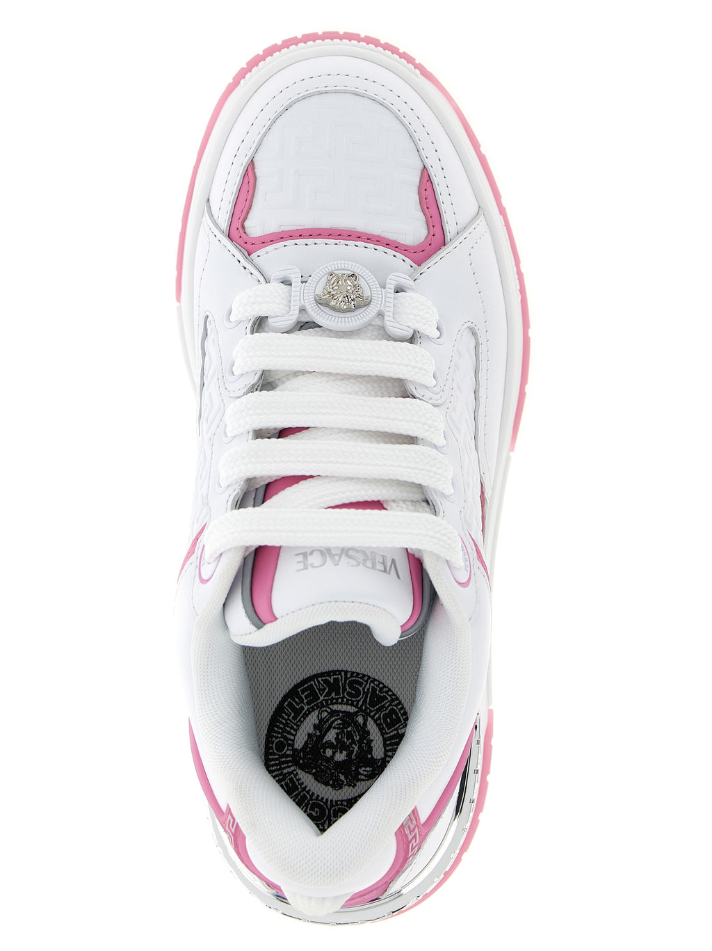 Versace Multicolor Calfskin Athletic Sneakers