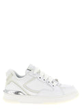 Versace White Calfskin Low Top Sneakers