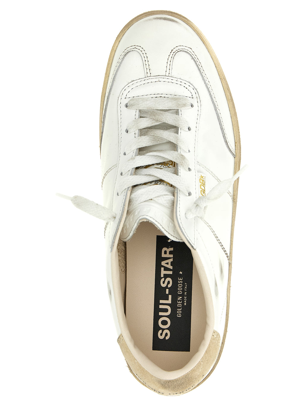 Golden Goose White Cowhide Sneakers
