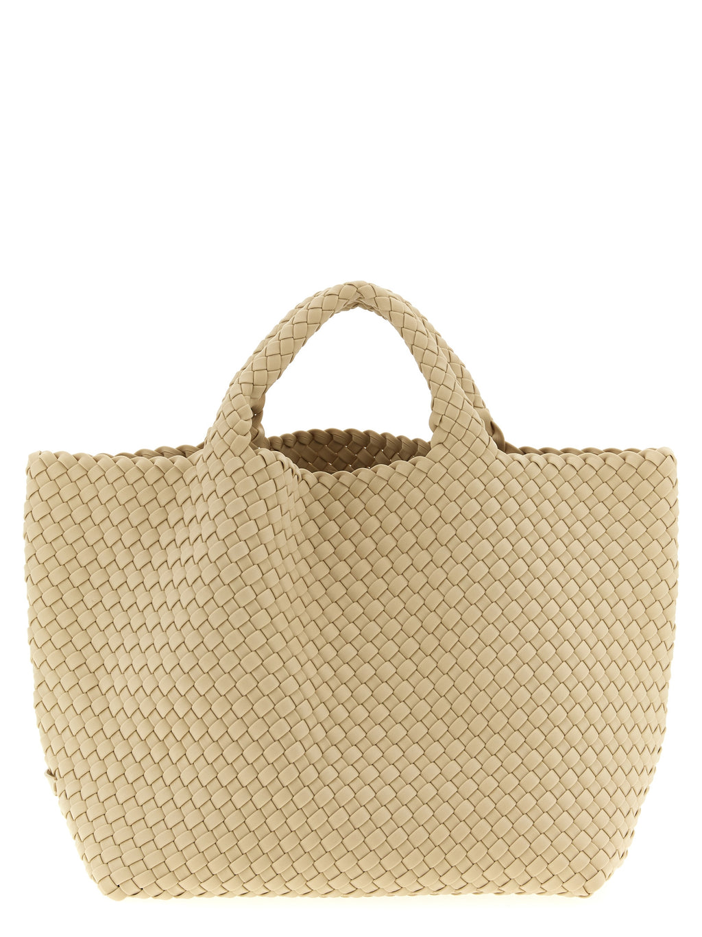NAGHEDI Beige Neoprene Tote Bag