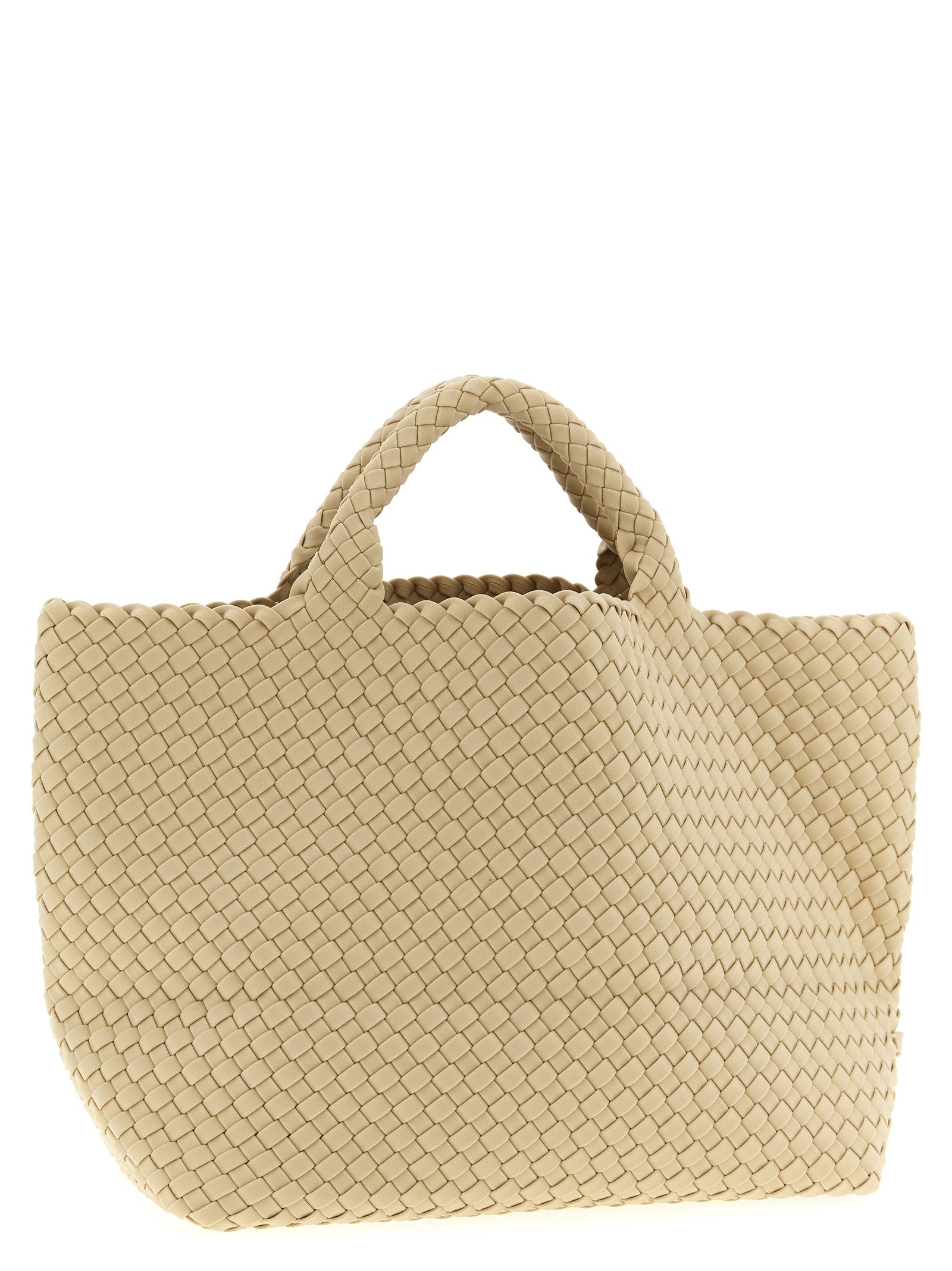 NAGHEDI Beige Neoprene Tote Bag