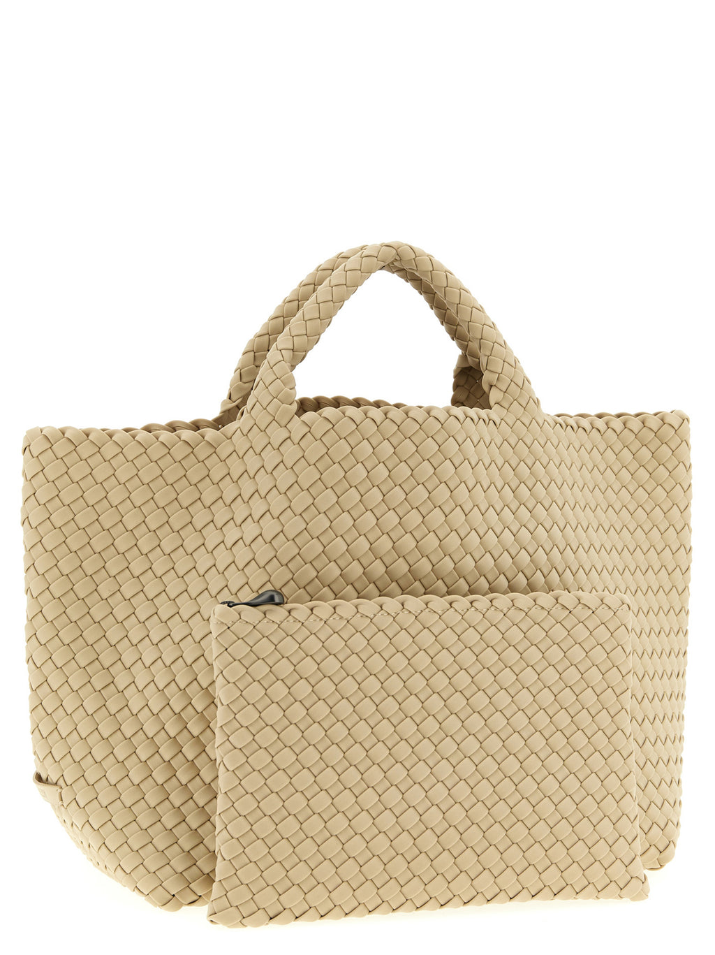 NAGHEDI Beige Neoprene Tote Bag