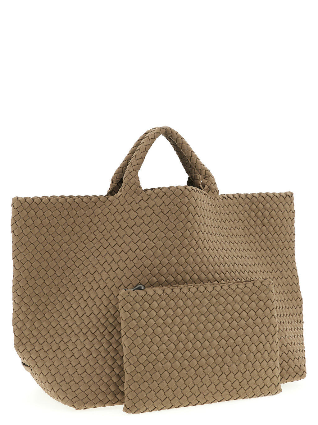 NAGHEDI Beige Neoprene Tote Bag
