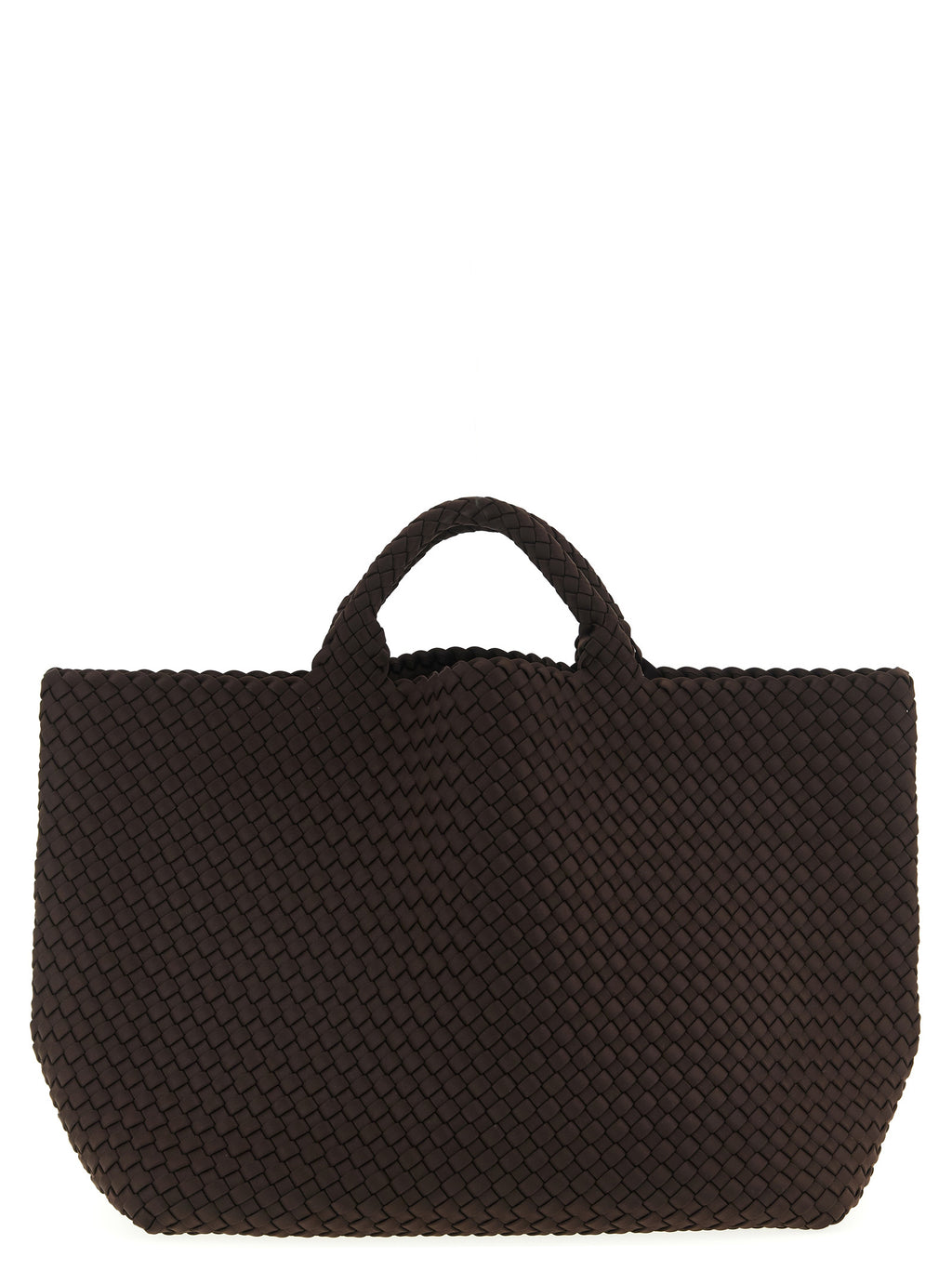NAGHEDI Brown Neoprene Tote Bag