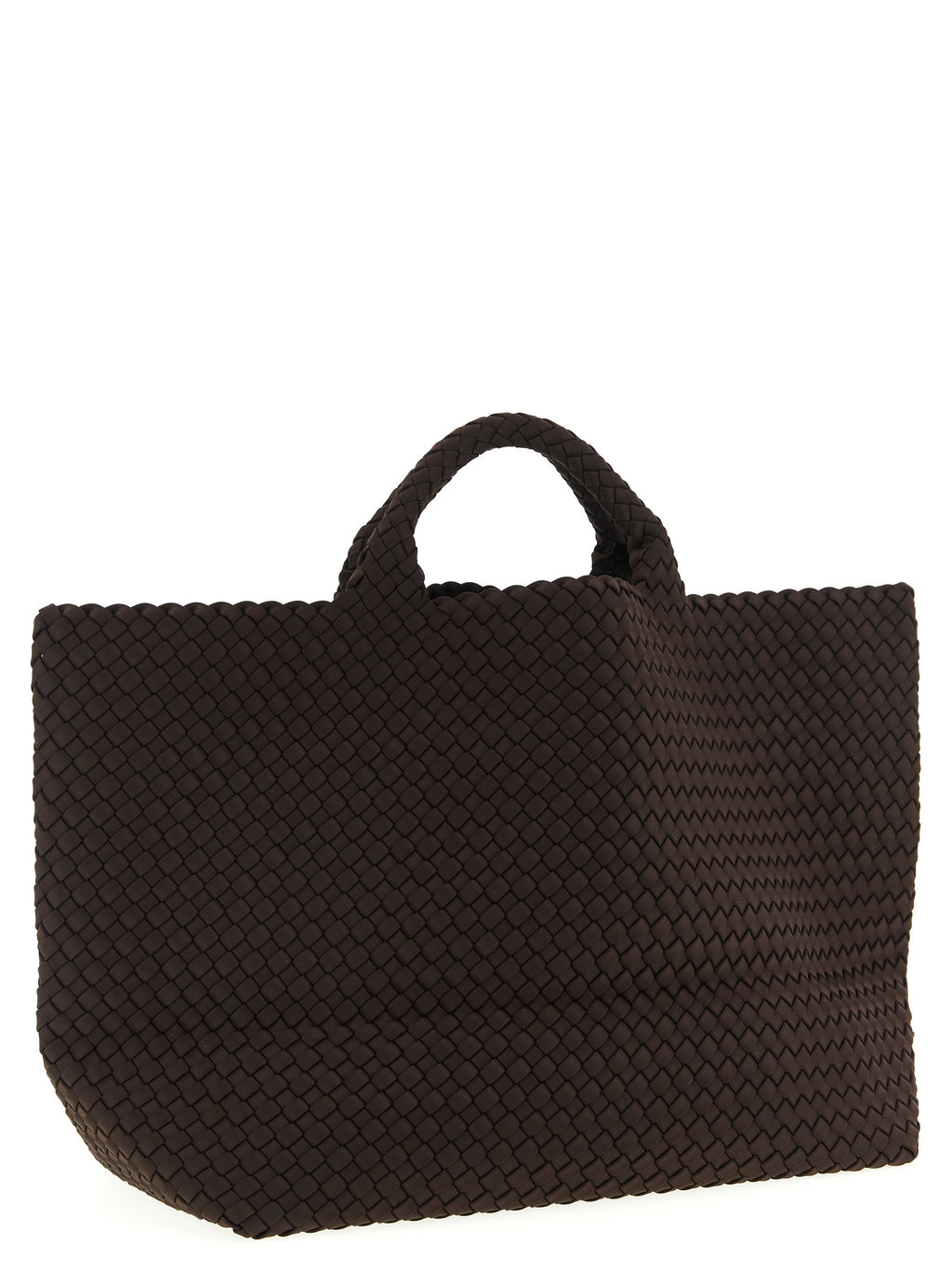 NAGHEDI Brown Neoprene Tote Bag