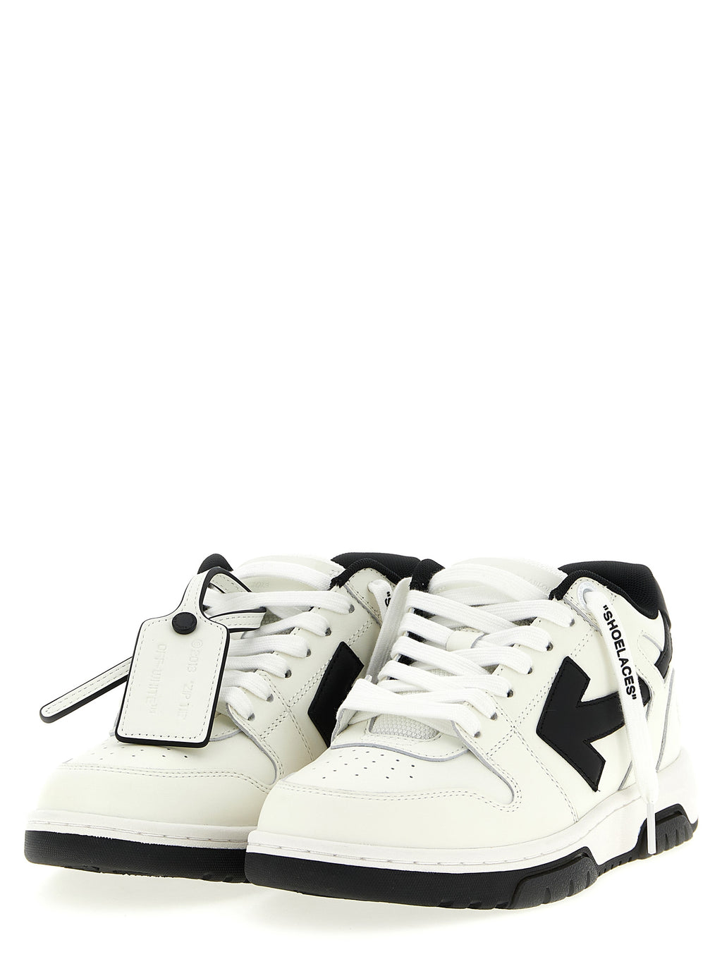 Off-White Bicolor Calfskin Low Top Sneakers