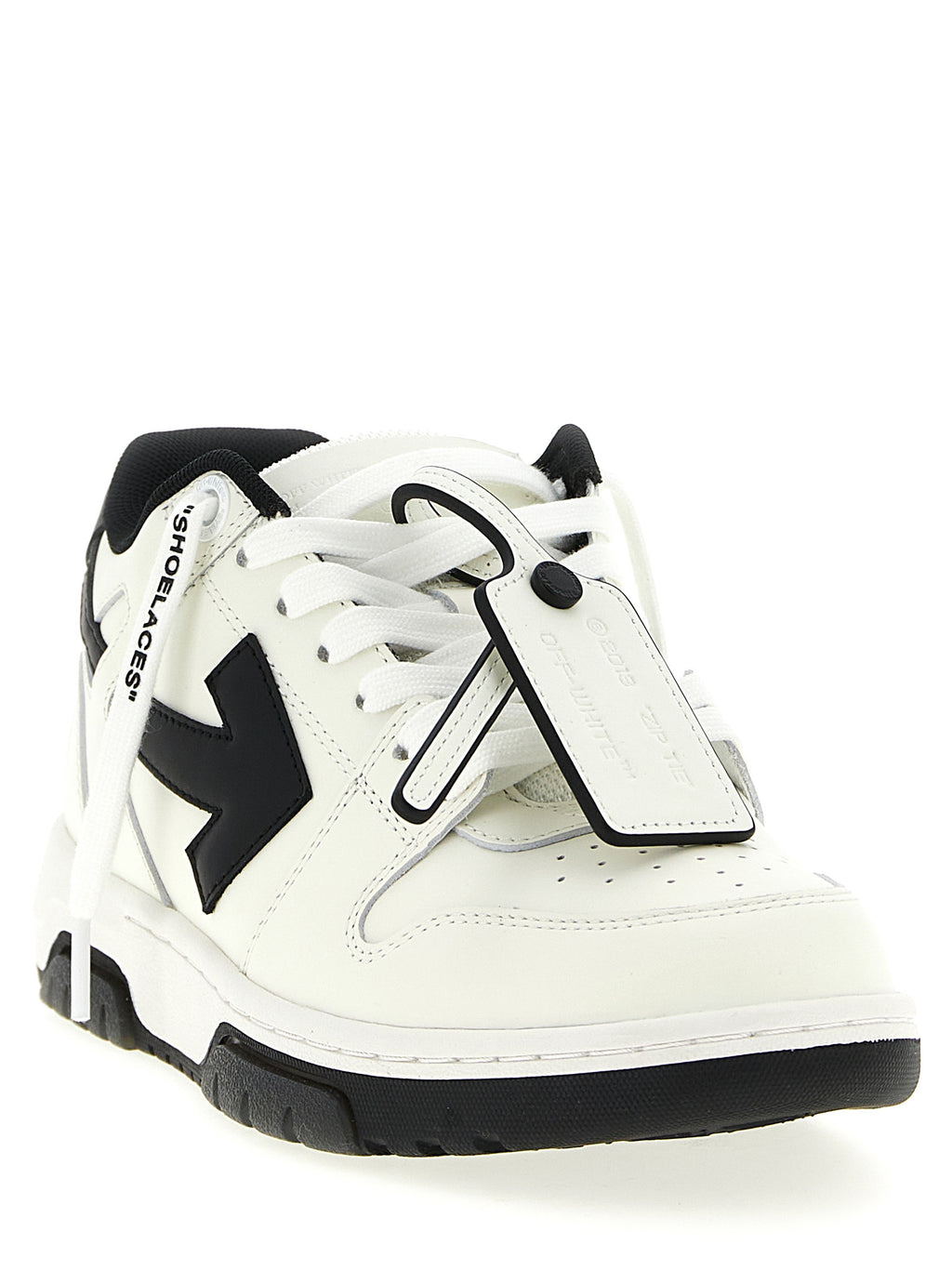 Off-White Bicolor Calfskin Low Top Sneakers
