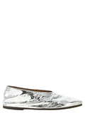 Marsell Silver Calfskin Ballet Flats